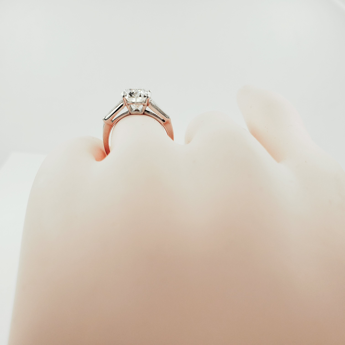 Pear Shape Three-Stone Diamond Ring